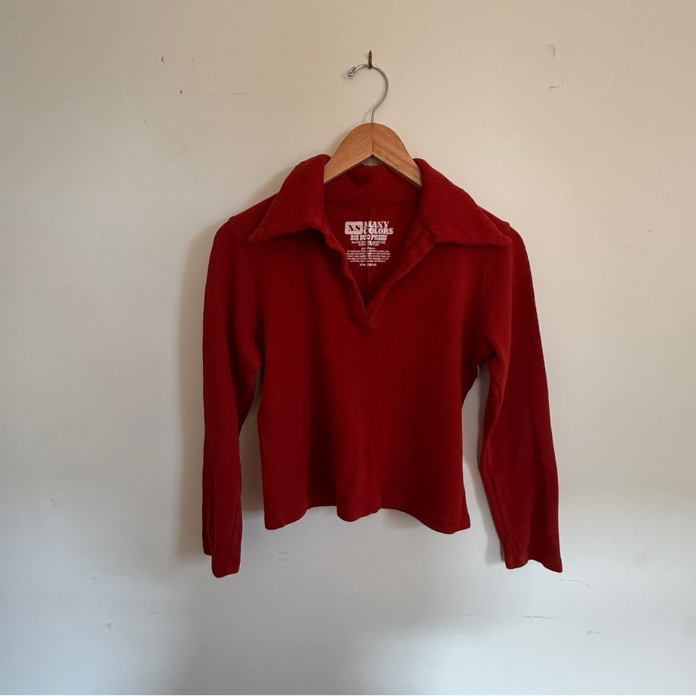 Big Bud Press Paprika Long Sleeve Polo XS